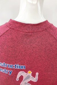 Customized horn sleeve running sweatshirt Design T-shirt heat transfer logo Men's running sweatshirt Round neck Construction industry sweatshirt custom manufacturer W218 detail view-4